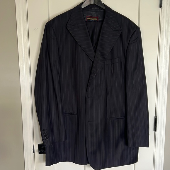 Giorgio Fiorelli Other - Giorgio Fiorelli Navy Striped 3 Piece Suit